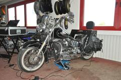 Vermessung mit mega m.a.x.
Vermessung einer Harley Davidson
